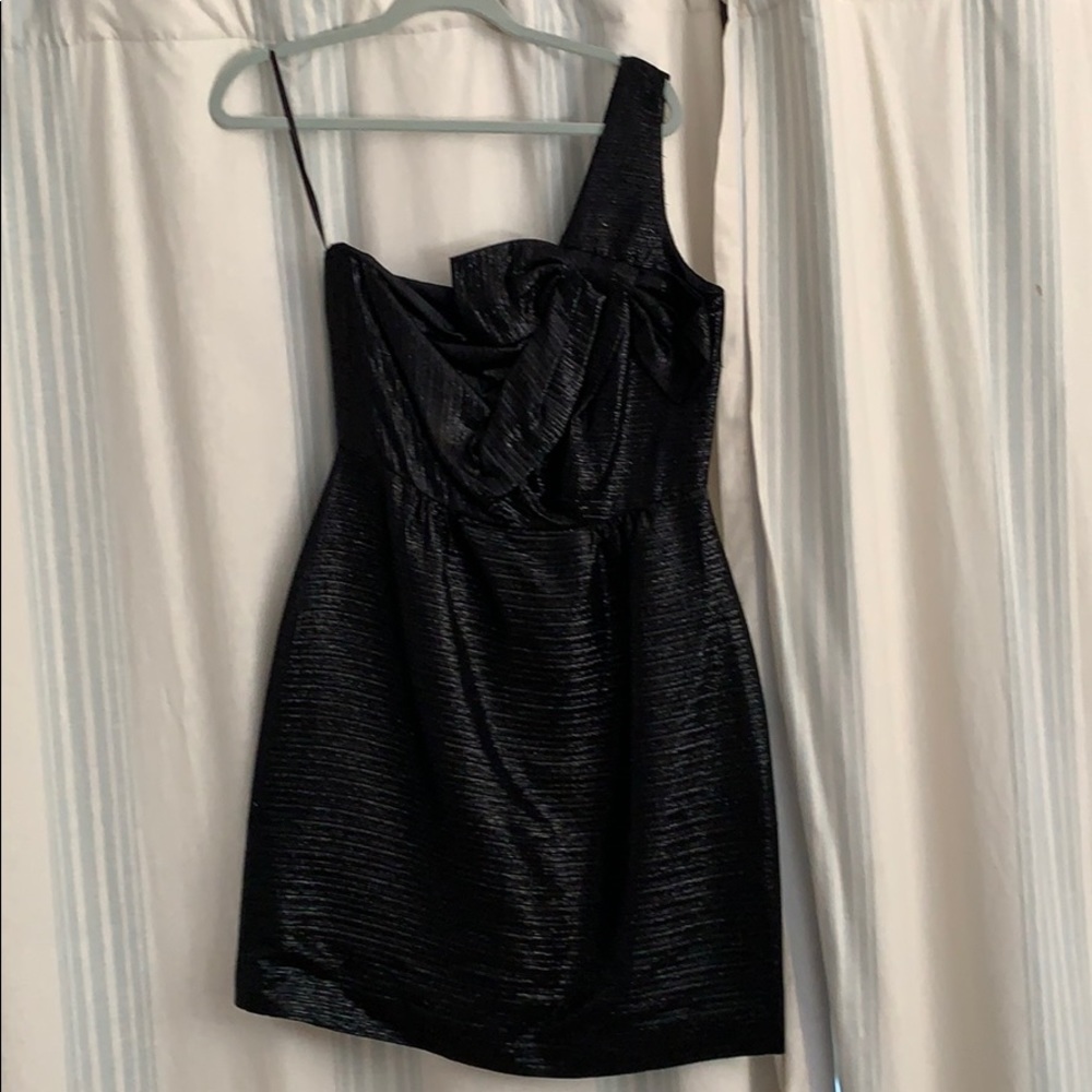 kate spade Black One-Shoulder Cocktail Dress